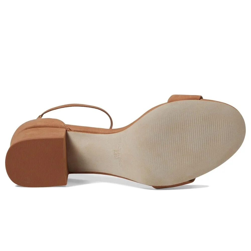 Steve Madden Irenee-B IREN17S1 Sandal Womens 6.5 Tan Nubuck Ankle Strap JOBB1366